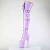 Pleaser - FLAMINGO3028 Plateau Overknee Laarzen - Paars Product image